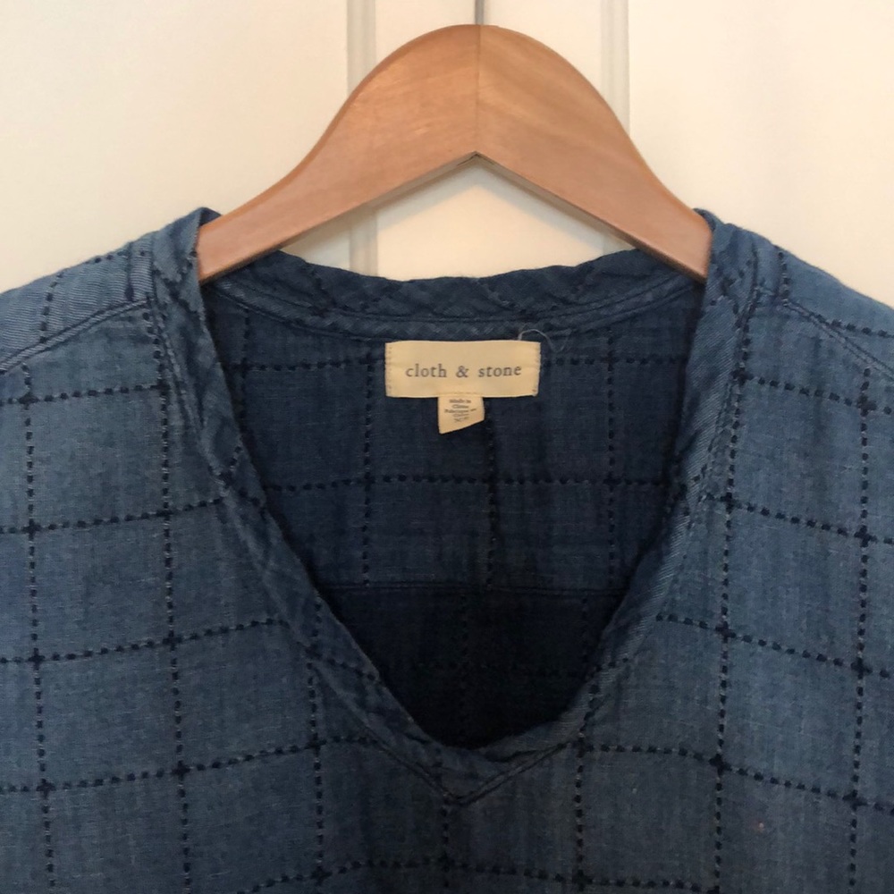 Anthropologie Cloth & Stone denim chambray dress